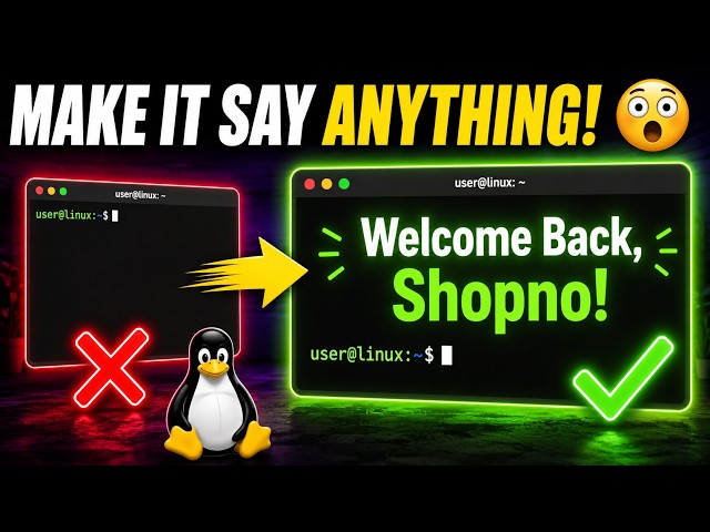 Make Your Linux Terminal Say ANYTHING! 🤯