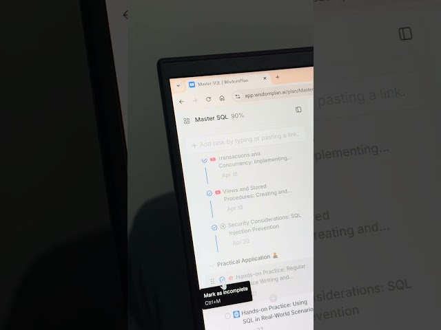 Learning SQL from zero can be overwhelming… but not with WisdomPlan! 🤖💡