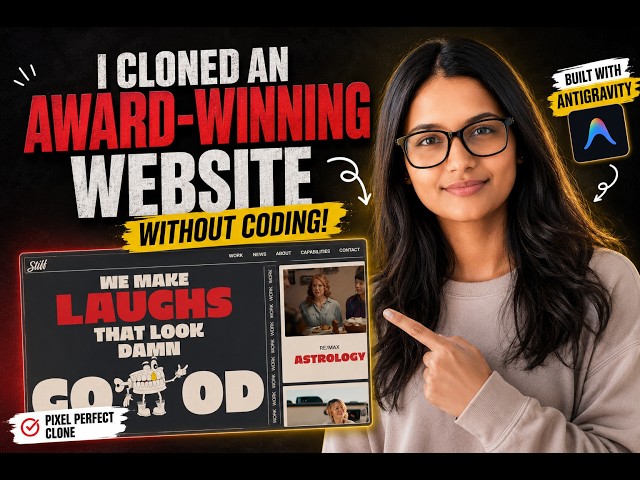 I Cloned an Awaard-Winning Website in 10 Minutes using ANTIGRAVITY (0 CODING)