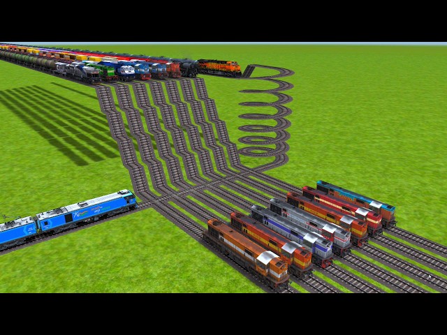 🚨 Trains Entered the Impossible Track… What Happens Next | 20+ Trains vs Impossible Railway Maze!