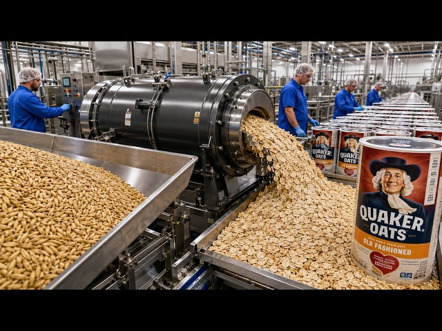 HOW QUAKER OATS Are MADE: This Is How TONS of OATS Are PROCESSED in the FACTORY