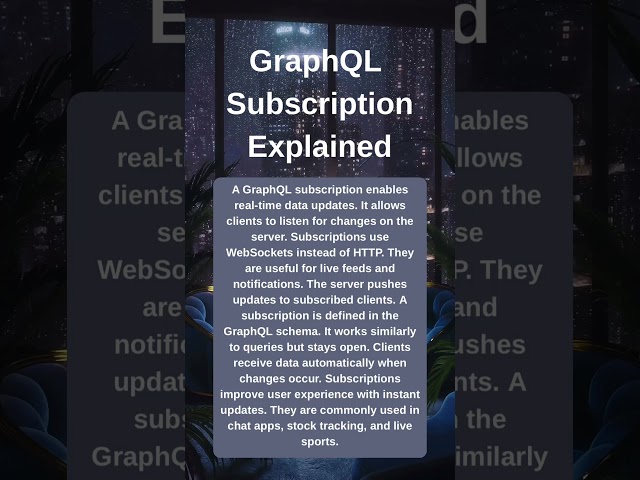 GraphQL Subscription Explained