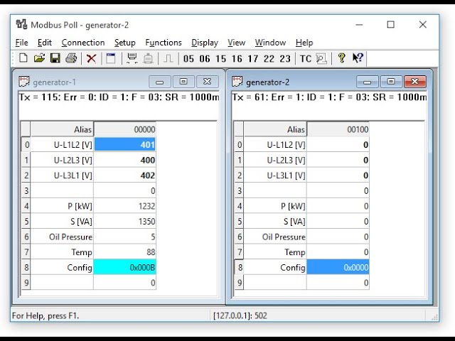 Modbus Master Slave Communication Using Modbus Poll