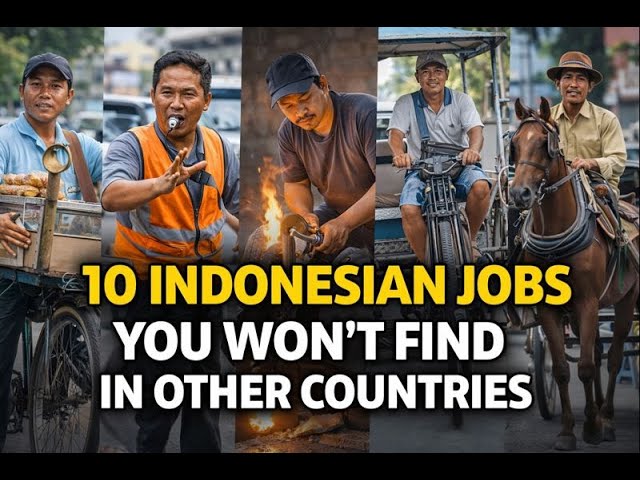10 Indonesian Jobs You Rarely See in Other Countries | Everyday Life Explained