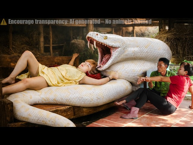 72 hours of terror: Giant Python Invades Duck Farm — Man Risks His Life to Protect Hundreds of Ducks