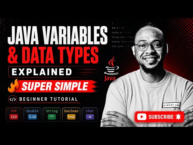 Java Variables & Data Types Explained (Super Simple) | Beginner Tutorial