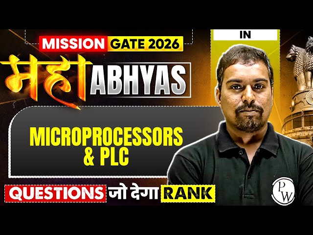 Microprocessors & PLC | Most Asked Questions | IN | GATE 2026 Maha Abhyas