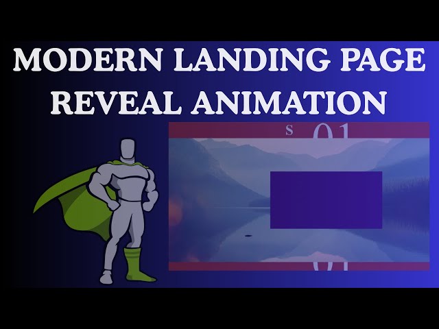 Modern Landing Page Using HTML, CSS, JavaScript & GSAP