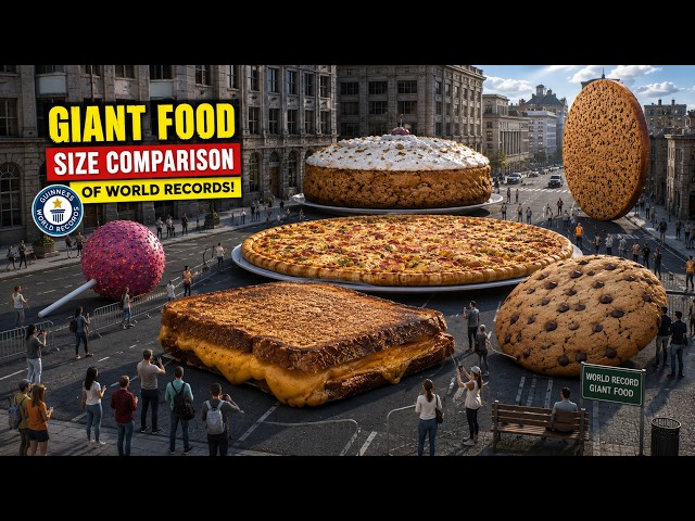 Giant Food Size Comparison | Guinness World Record of Gian Food
