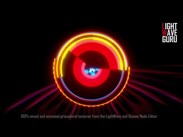 100% animated procedural textures from the LightWave and Octane Editor V3
