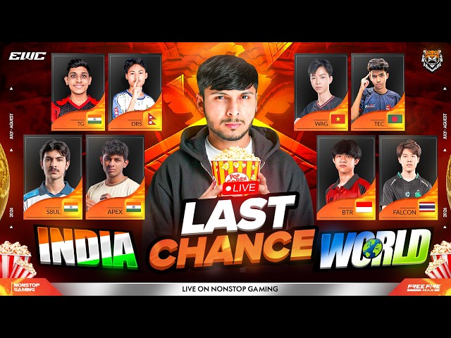 EWC SURVIVAL STAGE  LAST CHANCE ❗WATCH PARTY FROM PARIS 🤯 || Let's Gooo Team INDIA 🇮🇳