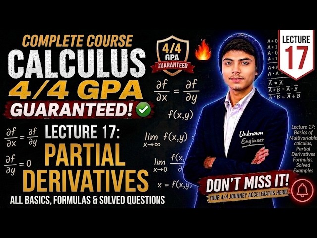 Partial Derivatives Finally Made EASY! 😳 | Basics, Formulas & Questions | Calculus 17
