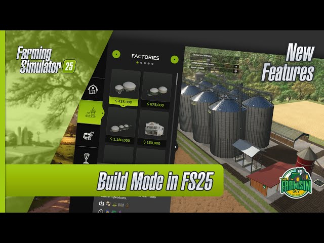 Build Mode in Farming Simulator 25