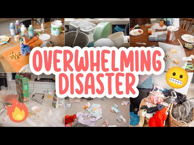 OVERWHELMING DISASTER Clean With Me | Watch Me Reset My Whole House In One Day 🏠