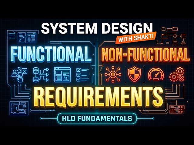 Functional vs Non-Functional Requirements | Real-Life Examples | System Design HLD