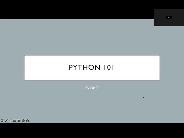 Python 101 Unit 1 - Python Basics