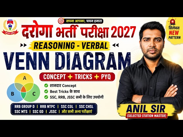🔥 VENN DIAGRAM REASONING| SSC CGL 2026 | CHSL 2026/ SSC/RAILWAY/OTHERS/ ANIL SIR