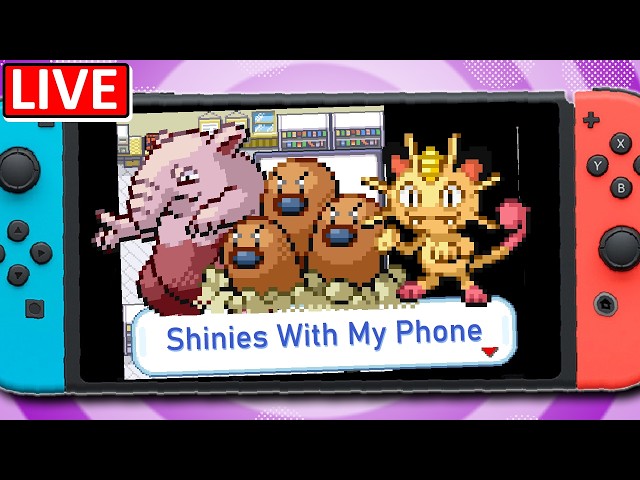 🔴Getting SHINY POKEMON LIVE in Fire Red On The Switch Using Only My Phone !advgg !rng