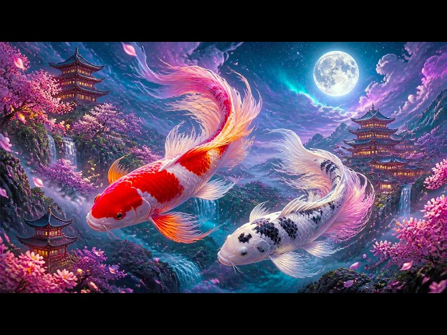 Celestial koi art with ChatGPT tutorial