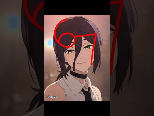 How to Draw Reze Easy ✨#ytshorts #tutorial