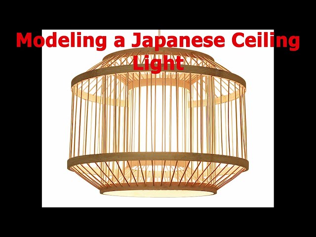 3dsMax - Modeling Japanese Ceiling Light
