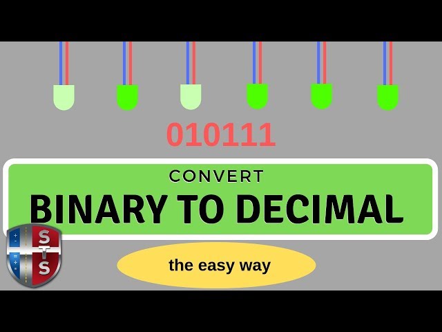 How to convert a Binary Number to a Decimal Number