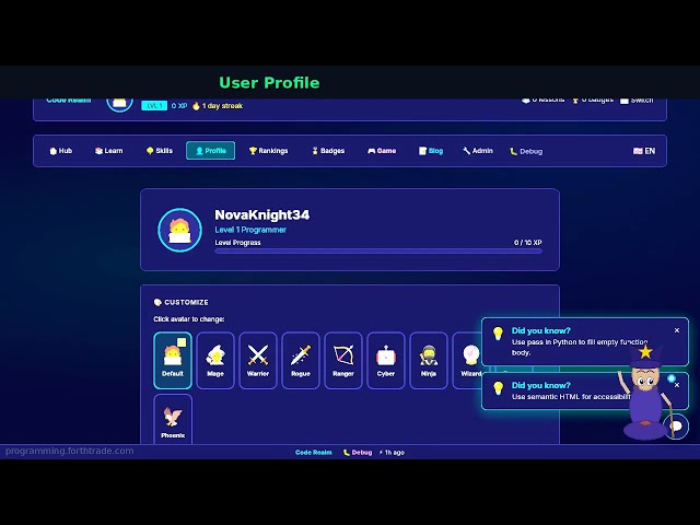 Code Realm - Learn to Code FREE (No Signup Required)