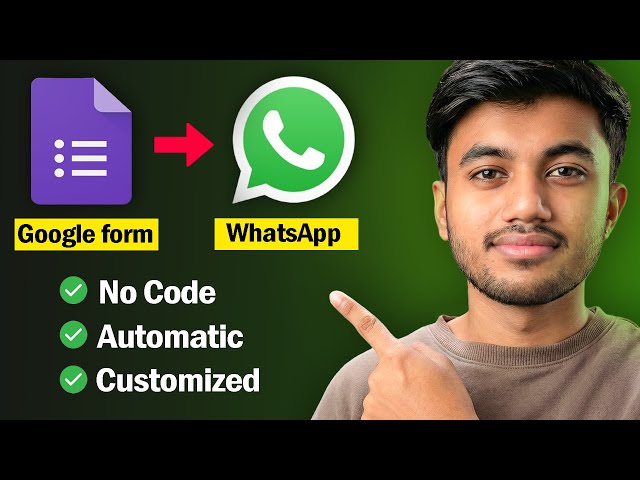 Send WhatsApp message on Google Form submission (No-Code Tutorial)