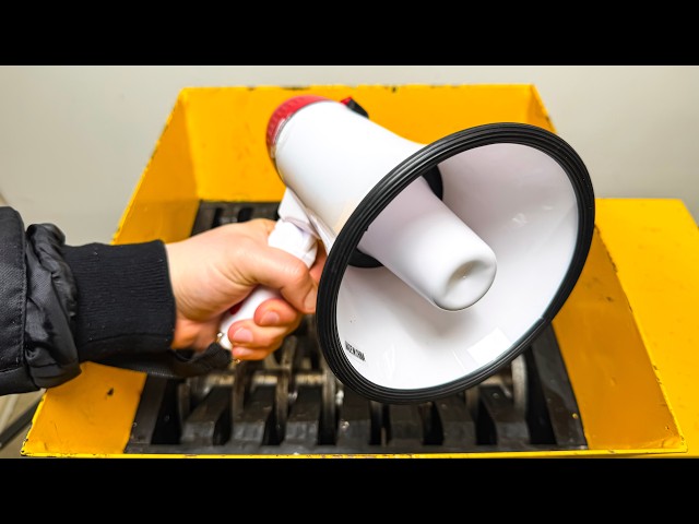 Industrial Shredder vs Megaphone – Total Annihilation!
