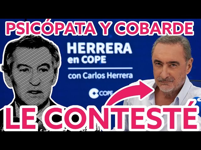 📛Me harté y contesté a Carlos Herrera de COPE: en psicología tiene nombre y la llave la tiene Feijóo