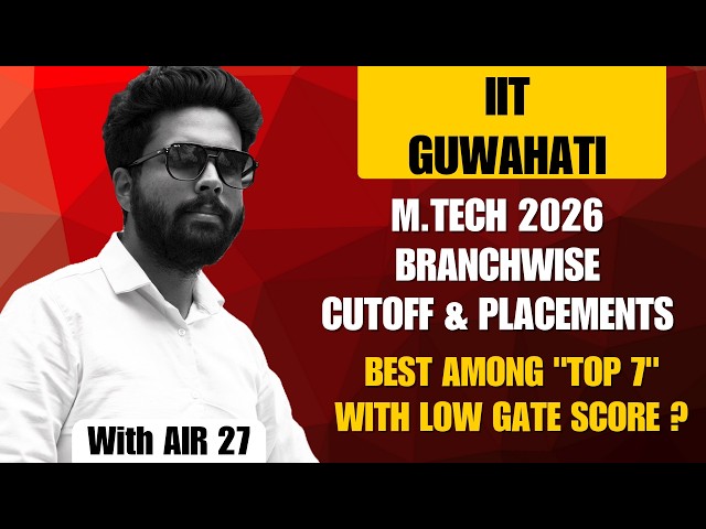 IIT Guwahati M.Tech Cutoff : IIT Guwahati M.Tech Placements : COAP 2026 @TheCivilGuruji#coap #mtech