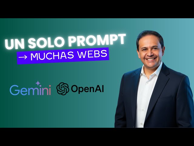 Un solo prompt, una web completa: así diseño páginas con IA