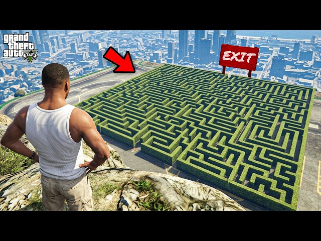 GTA 5 : Franklin Solving The Biggest Maze Of Los Santos In GTA 5 ! (GTA 5 Mods)