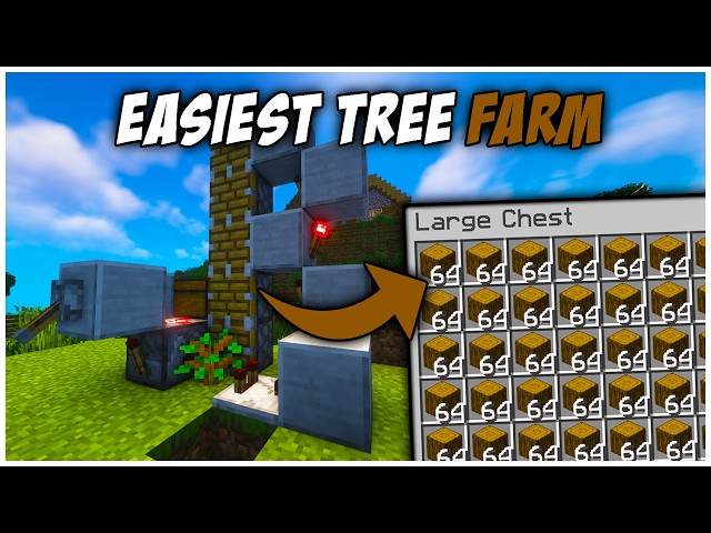 The EASIEST Tree Farm in Minecraft Java 26.2 (Tutorial)