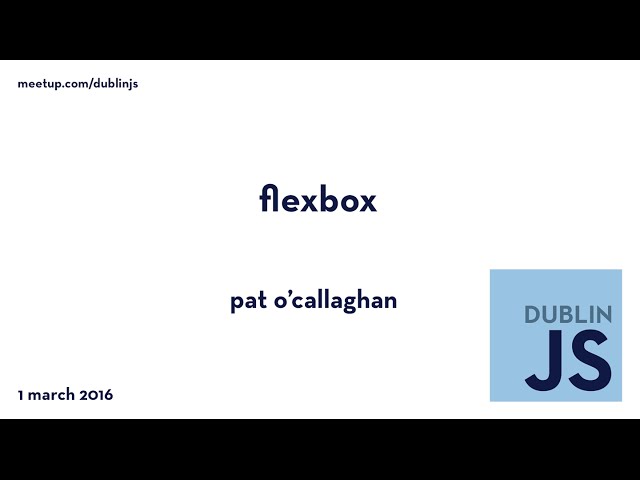 Flexbox - Pat O'Callaghan