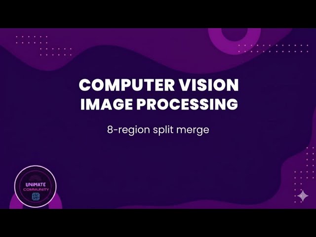 8-region split merge | Computer Vision Tutorial
