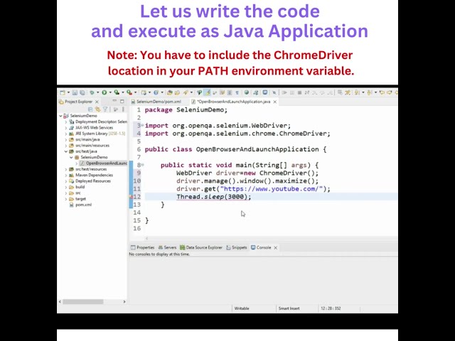 Selenium -Java Open Browser and Launch Application || Automation  || Software Testing