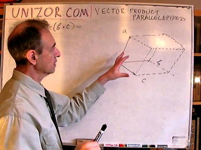 Unizor - Vector Product - Volume of Parallelepiped