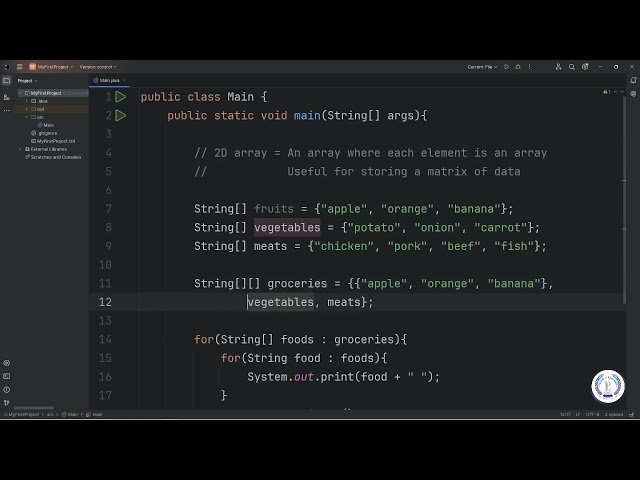 22 - 2D Arrays in Java (java full stack)