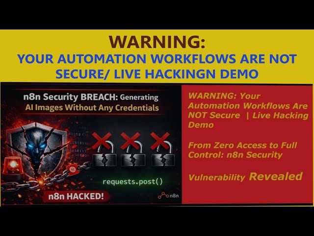 WARNING: Your Automation Workflows Are NOT Secure | Live Hacking Demo