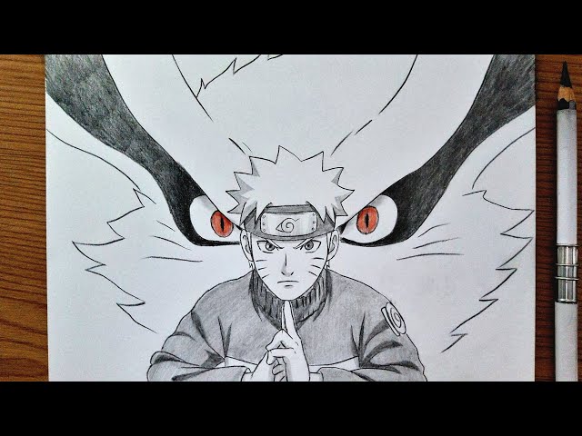 How To Draw Naruto And Kurama United As One || Anime Art Drawing Tutorial