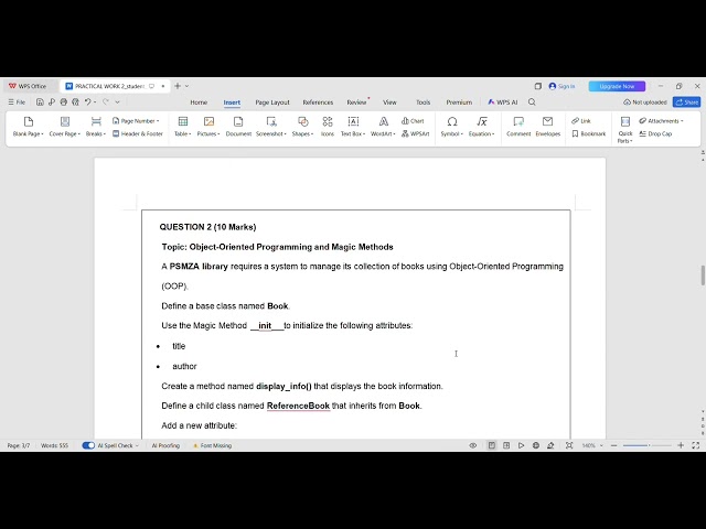 PRACTICAL WORK 2 | Pyhton Programming