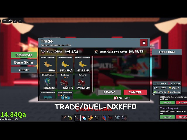 🔴 LIVE Roblox Steal Brainrot 🔥 Trade + Duel + PvP Battles | GoodTk