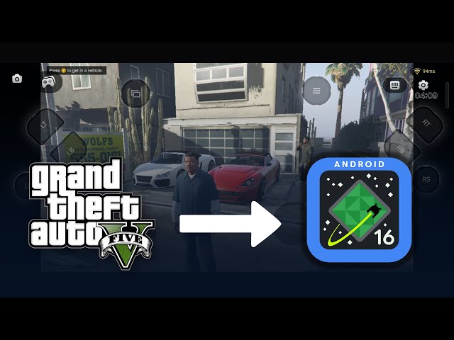 Playing GTA 5 on Android 16 100% Working Method🔥