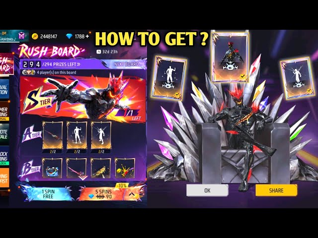 NEW RUSH BOARD EVENT FREE FIRE | FREE FIRE NEW EVENT | FF NEW EVENT TODAY | FREE FIRE MAX