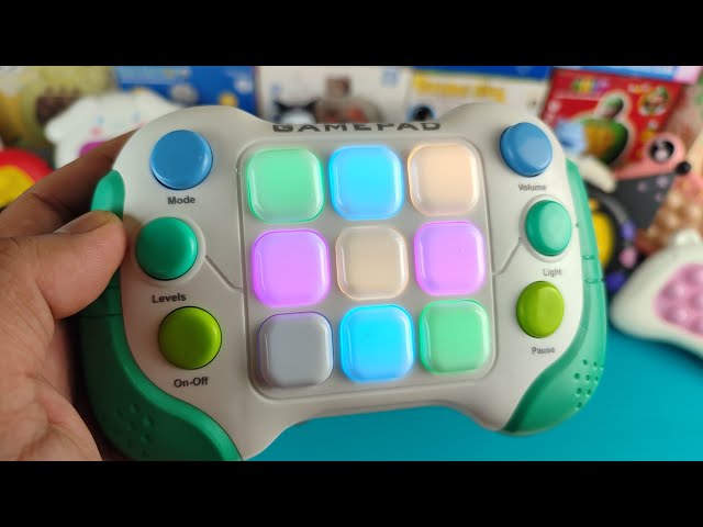 New Game Pad Push Game Electric Pop It toys unboxing and review ASMR , with light and music, amazing