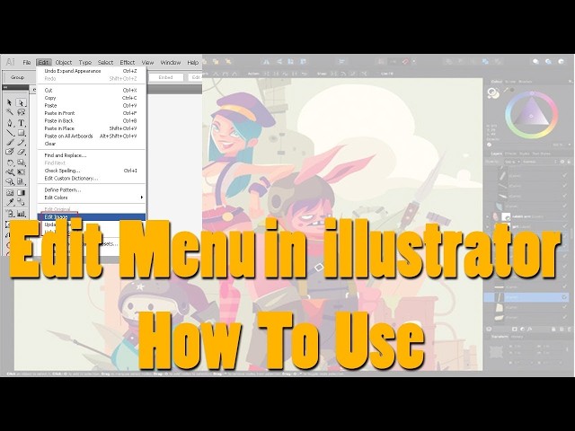Edit Menu Bar in Adobe Illustrator | Learn Illustrator Edit Menu for Beginners #trending #education