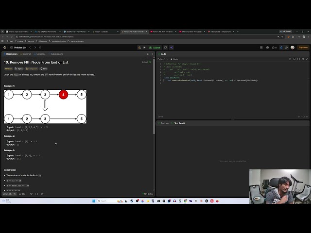 leetcode DSA course - Remove Nth Node From End of List
