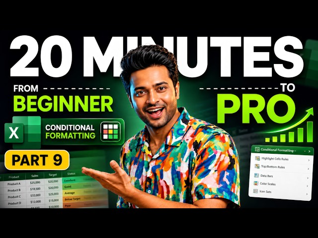 Excel Conditional Formatting Tutorial | Beginner to Advanced