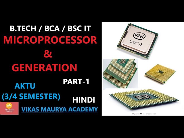 Microprocessor (basic) & Generation| #aktu | PART 1| #microprocessor